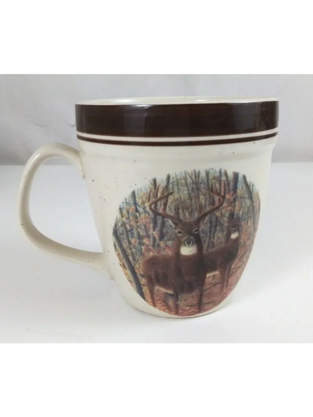 Folkcraft Stoneware Cabella's Whitetail Buck Coffee Cup